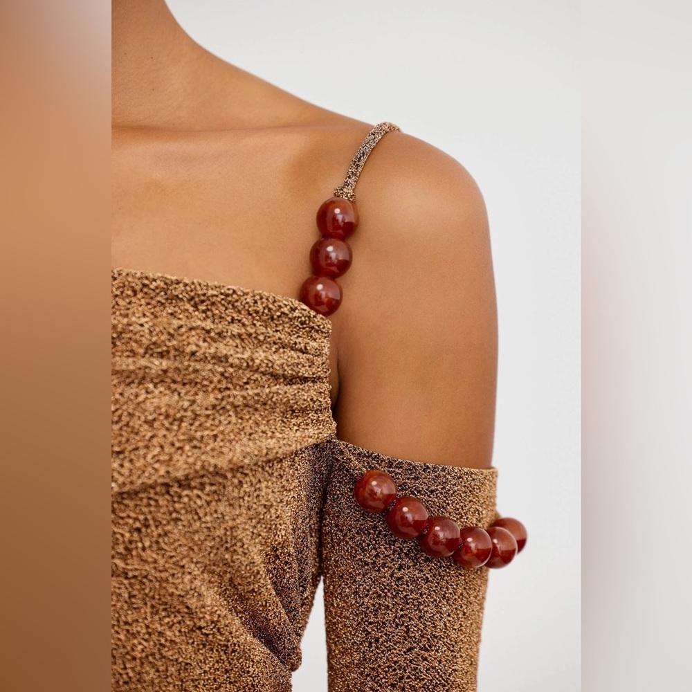 Significant Other Gia Knit Gown in Bronze-Size 4-NWT - Picture 4 of 7